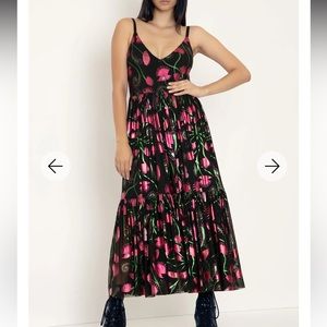 Blackmilk clothing I EAT FLIES SHEER MIDAXI DRESS - LIMITED M midi